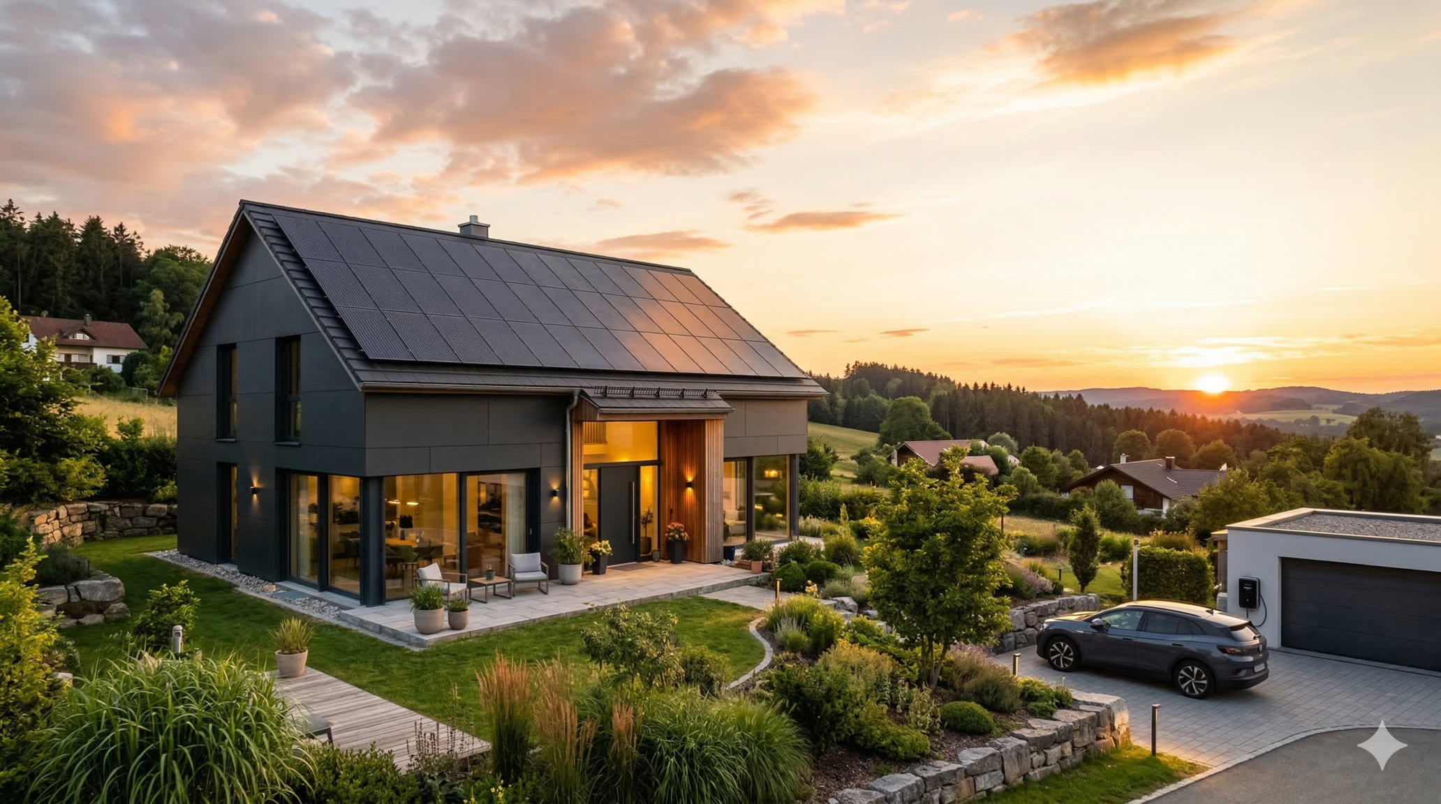 Einfamilienhaus mit Solaranlage